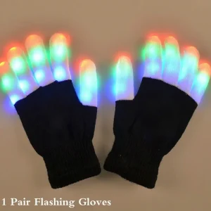 כפפות זוהרות LED - זוהרות במסיבה לילדים