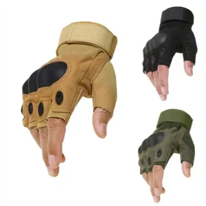 כפפות חצי אצבע גברים טקטיות - ספורט צבאי