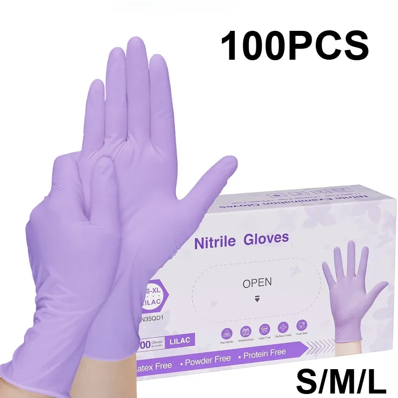 כפפות ניטריל סגולות חד פעמיות - 10-100 יח׳