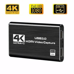 כרטיס לכידת וידאו 4K 1080p - הקלטת מצלמה USB 3.0