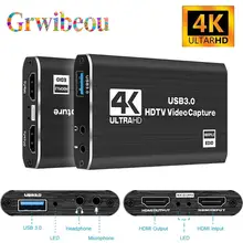 כרטיס לכידת וידאו 4K USB 3.0 HDMI - הקלטת משחקים