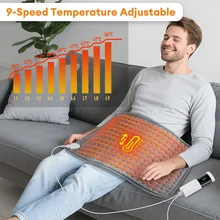 כרית חימום חשמלית לגב כתפיים - 30,60 ס,מ - חורף חמים
