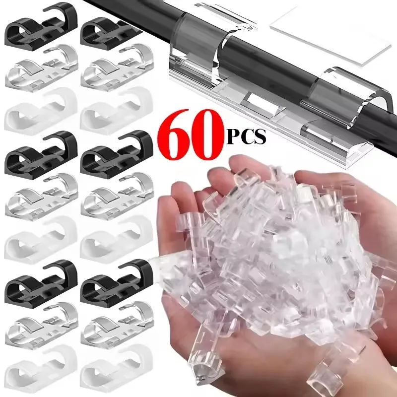 מארגן כבלי USB - 5 יח׳ - מחזיק חוטי אוזניות