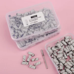 מברשות שיוף מיני לבנות לנייל-דריל - 3mm - נירוסטה