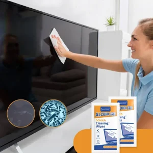 מגבונים לניקוי מסכים - 40 יח׳ - לנייד, רכב ועוד