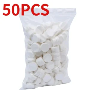 מגבות דחוסות חד פעמיות - 50 יחידות - לטיולים