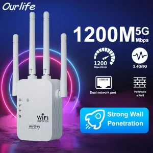 מגבר טווח רשת WiFi לבית ולמשרד קטן - Ourlife