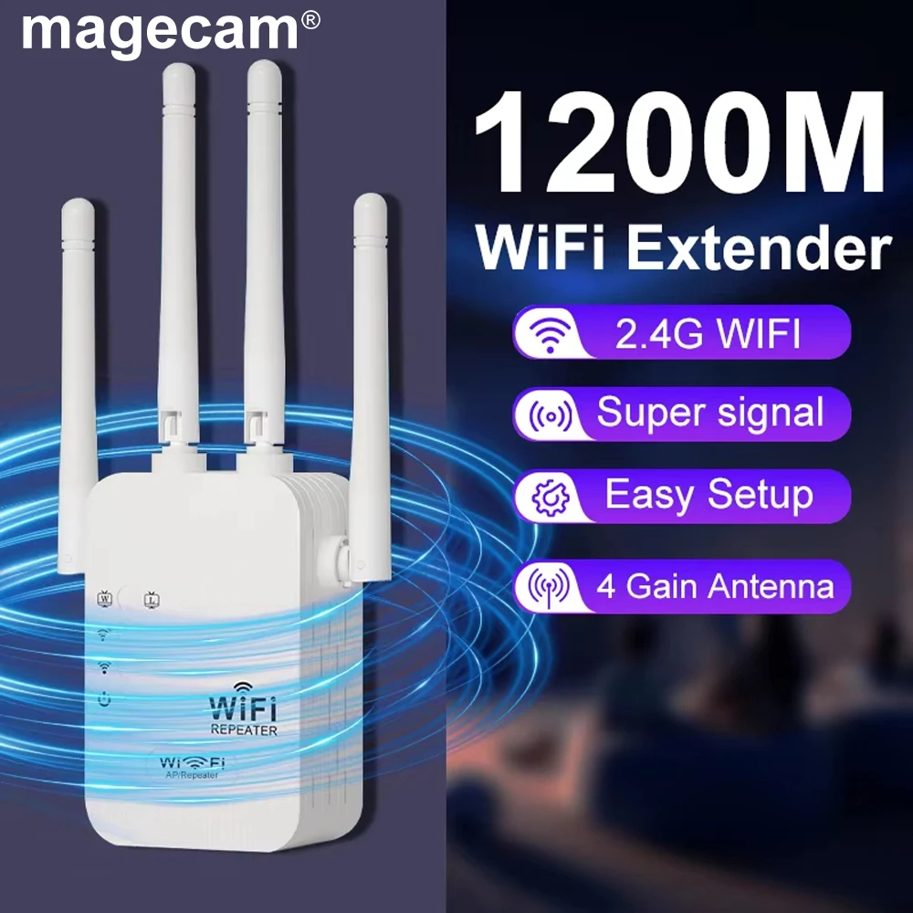 מגדיל טווח WIFI אלחוטי Magecam 1200Mbps - הגברה חזקה