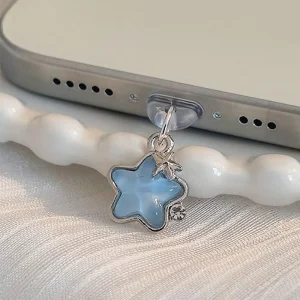מגן אבק לטלפון - כוכב יהלום חמוד , אייפון וסמסונג