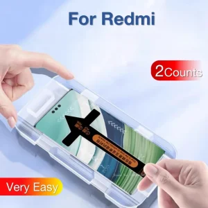 מגן מסך Xiaomi Redmi Note 13 - 2 יח' + ערכת התקנה