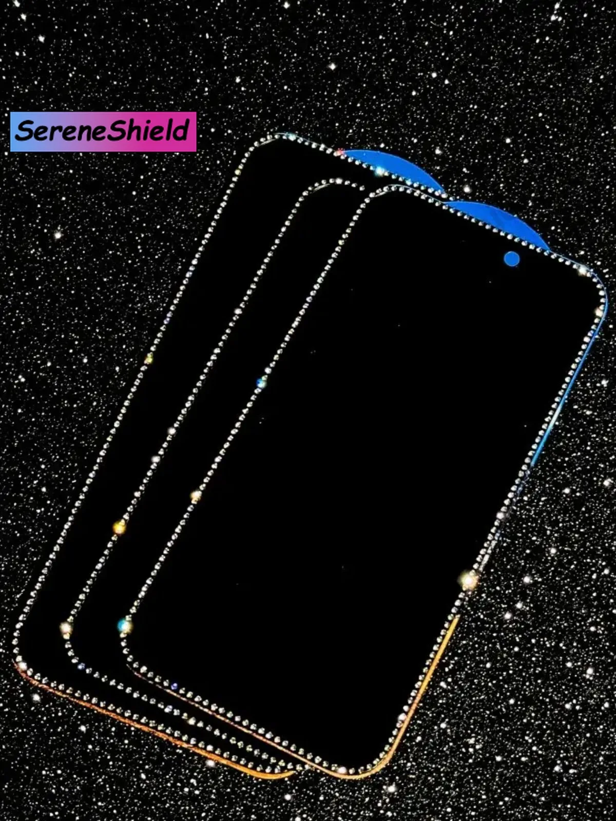 מגן מסך יהלומים נוצץ לאייפון 15 Pro Max