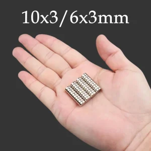 מגנטים מיניאטוריים 10x3,6x3 מ,מ - לקישוט וקיבוע