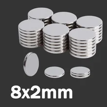 מגנטים עגולים למקרר 8x2 מ,מ - לעבודה ויצירה