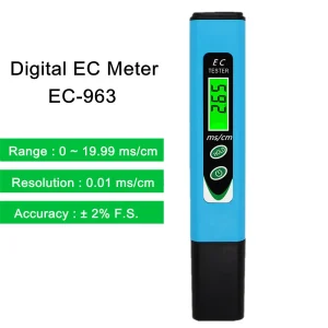 מד EC דיגיטלי הידרופוני - בודק מוליכות מים , הנחה