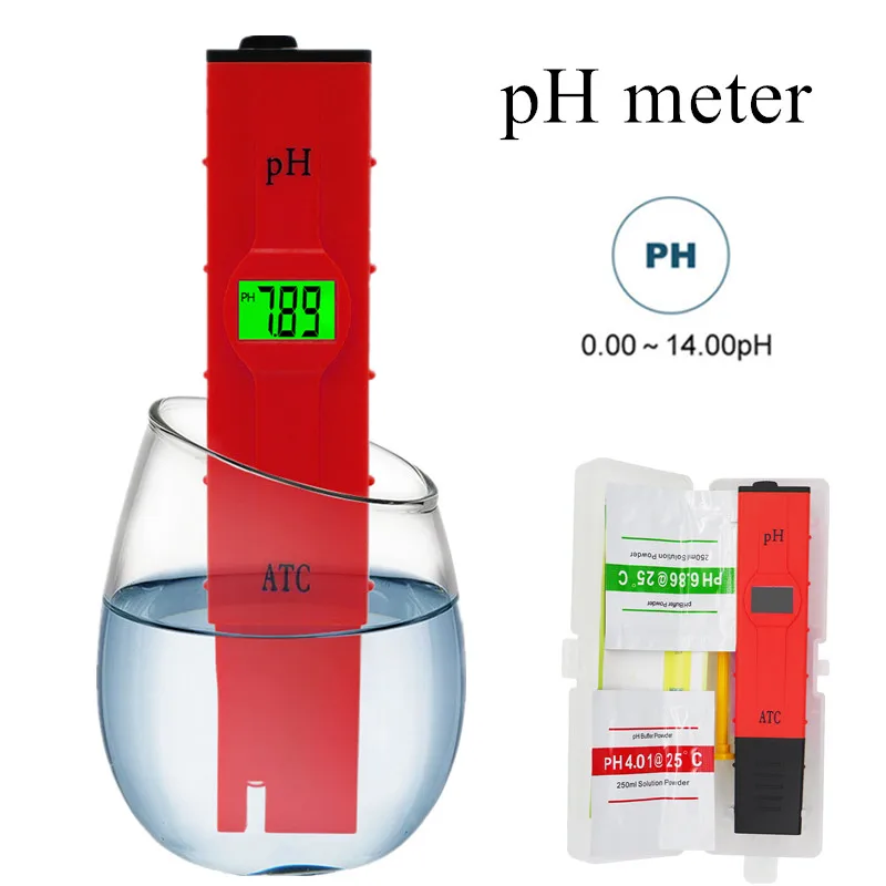 מד PH דיגיטלי מדוייק - בודק איכות מים עם תאורה