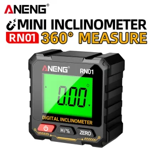 מד זווית דיגיטלי ANENG RN01 - מד שיפוע מגנטי