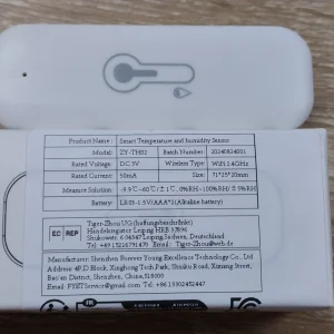 מד חום ולחות חכם Tuya WiFi - שליטה מרחוק ואפליקציה