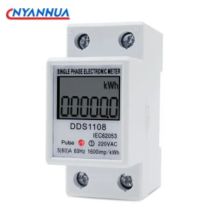 מד חשמל LCD דיגיטלי- חד פאזי, 220V, 60A