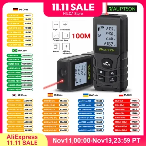 מד טווח לייזר HAUPTSON 70,100M- מד מרחק מקצועי