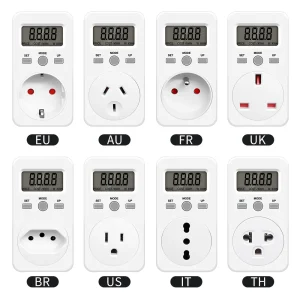 מד-כוח דיגיטלי KWE-PMB03 - צג צריכת חשמל 230V