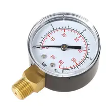 מד לחץ מים לבריכה 0-4 בר - 1,4 NPT 50 מ,מ