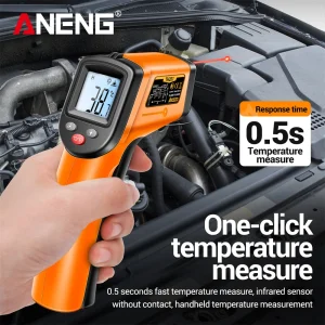 מדחום דיגיטלי ANENG TH201 - בדיקת טמפרטורה ללא מגע