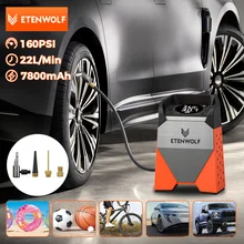 מדחס אוויר נייד לרכב ETENWOLF ZEPHYR S3C - 7800mAh
