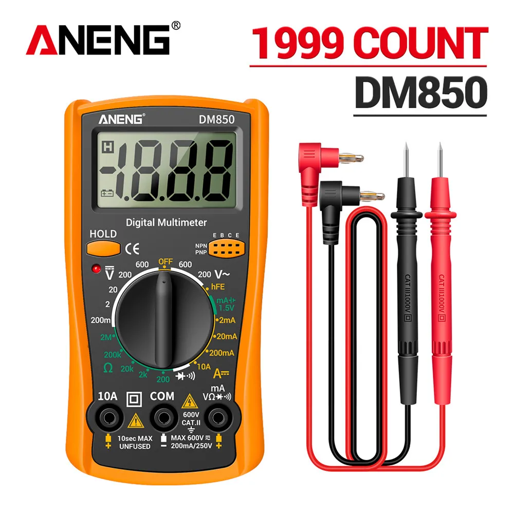 מולטימטר דיגיטלי ANENG DM850 - מקצועי אוטומטי