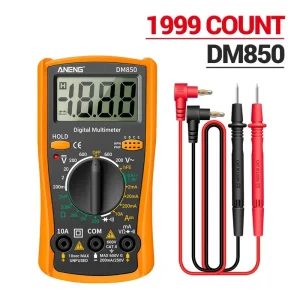מולטימטר דיגיטלי DM850 - בודק מתח זרם התנגדות מקצועי