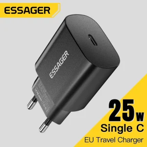 מטען Essager 25W USB C - טעינה מהירה לסלולרי