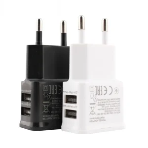 מטען USB כפול אוניברסלי לטלפון נייד - EU Plug