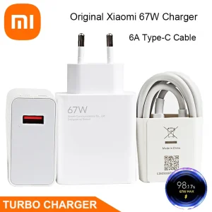 מטען Xiaomi 67W מקורי - כבל Type C מהיר ל-Xiaomi