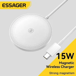 מטען אלחוטי מגנטי Essager 15W - טעינה מהירה לאייפון