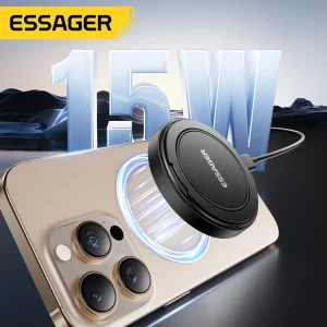מטען אלחוטי מגנטי Essager - 15W לאייפון והאיירפודס