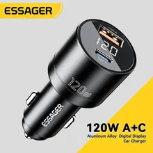 מטען לרכב Essager 120W - טעינה מהירה USB-C