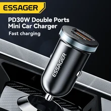 מטען לרכב Essager 30W USB-C - טעינה מהירה לטלפון