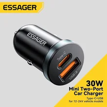 מטען לרכב Essager 30W - טעינה מהירה לאייפון ו Xiaomi