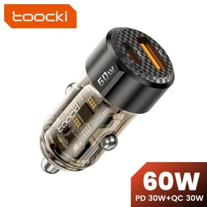 מטען לרכב Toocki 60W מהיר - לאייפון, סמסונג ועוד