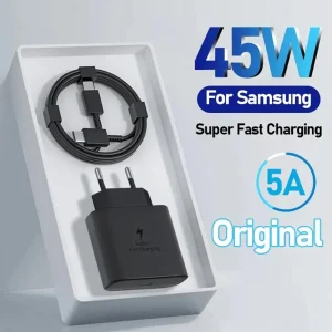 מטען מהיר 45W לסמסונג גלקסי - USB C טעינה מהירה
