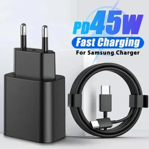 מטען קיר מהיר USB-C 45W לסמסונג S22,S23 Ultra