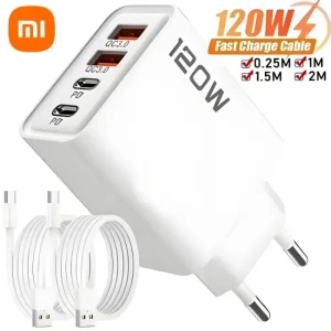 מטען קיר מהיר XIAOMI 120W - 4 יציאות USB C