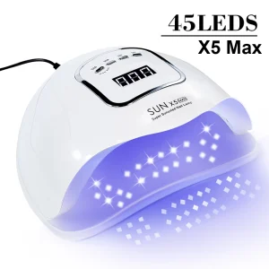 מייבש לק ג'ל מקצועי עם 45 LED - מנורת UV