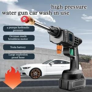 מכונת שטיפה חשמלית אלחוטית לרכב ולבית - EU Plug