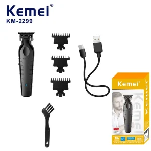 מכונת תספורת מקצועית Kemei KM2299 אלחוטית לגברים