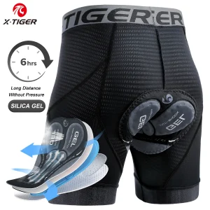 מכנסי רכיבה X-TIGER, אוורירי ג'ל בולם זעזועים