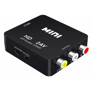 ממיר HDMI ל-AV RCA - איכות 1080P למקרן HDTV