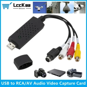 ממיר וידאו USB ל-RCA - לכידת וידאו DVD VHS