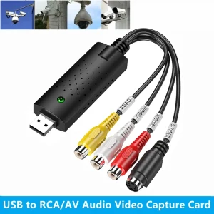 ממיר וידאו USB ל-RCA - לכידת וידאו DVD,VHS