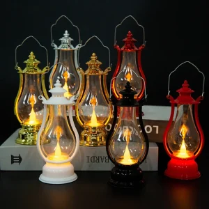 מנורת LED רטרו - מנורת שולחן צבעונית ניידת