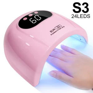 מנורת ייבוש ג'ל לציפורניים LED UV - תצוגה + חיישן
